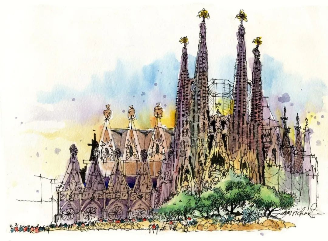 travel sketch_ 速写旅行记录方法 _速写技巧 James Richards 