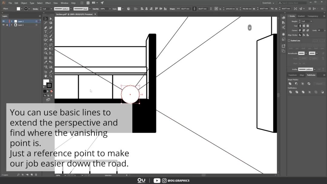 sketch如何导入ai文件_SketchUp 2019 建筑透视剖面图教程_SketchUp 3D模型导出AI