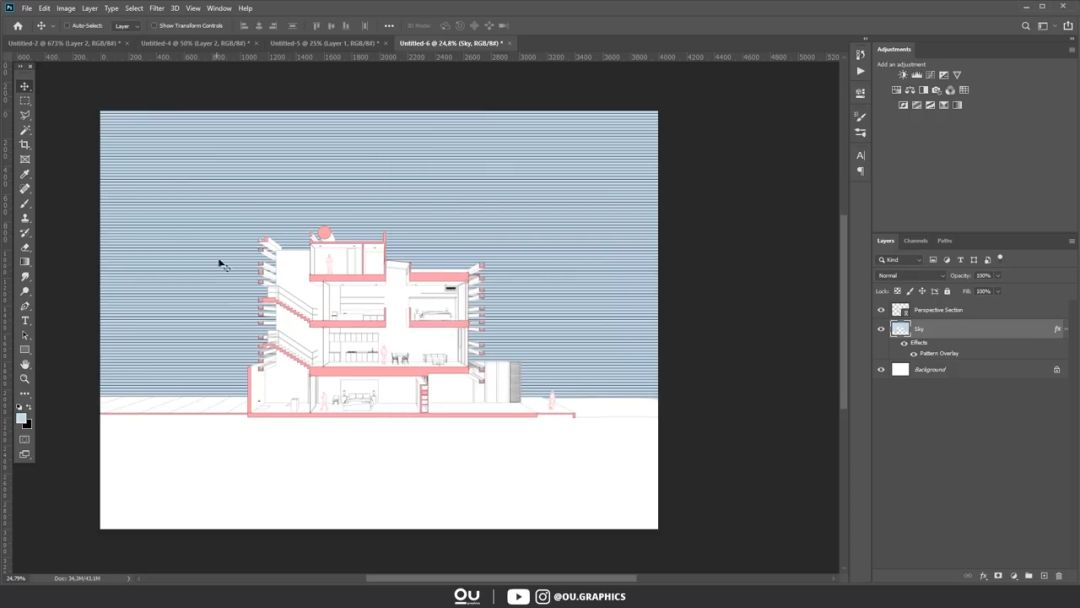 sketch如何导入ai文件_SketchUp 3D模型导出AI_SketchUp 2019 建筑透视剖面图教程
