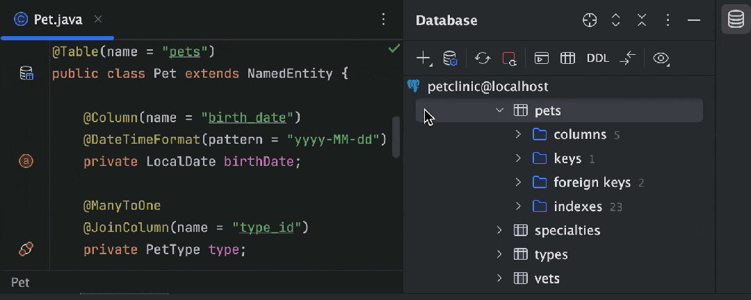 IntelliJ IDEA 数据源创建技巧_intellij idea找不到图标_Spring Data JPA 查询测试