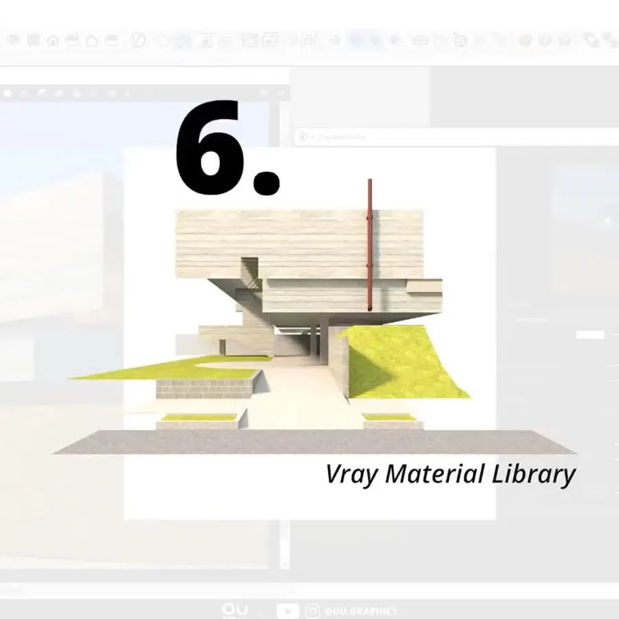 VRay 材质库使用技巧_SketchUp VRay 提高工作效率_sketch与sketchup